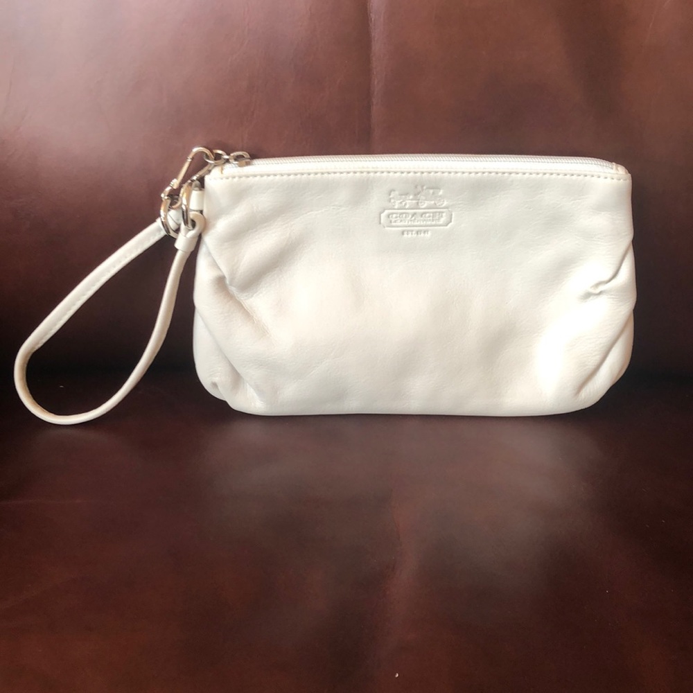 Coach leather wristlet